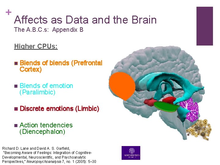 + Affects as Data and the Brain The A. B. C. s: Appendix B + Affects as Data and the Brain The A. B. C. s: Appendix B