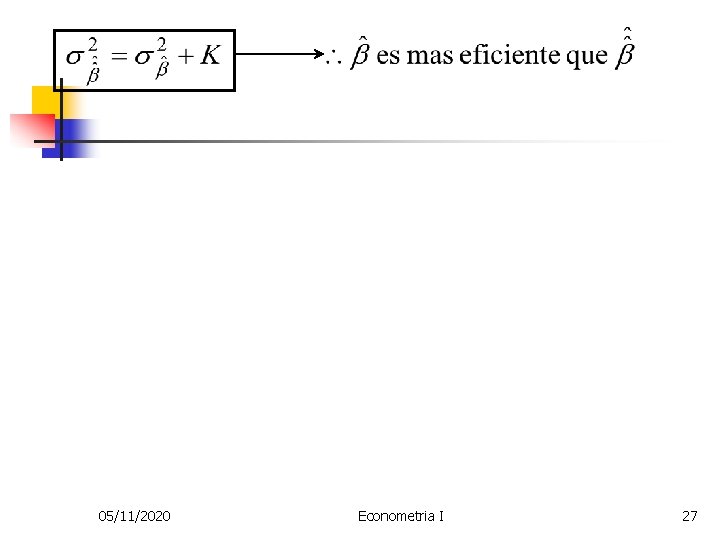 05/11/2020 Econometria I 27 