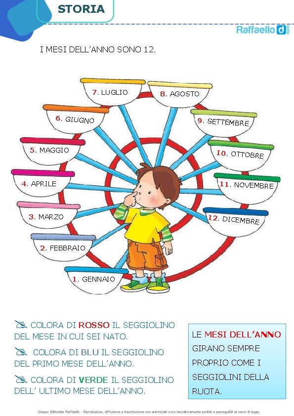 STORIA I MESI DELL’ANNO SONO 12. 7. LUGLIO 8. AGOSTO 6. GIUGNO 5. MAGGIO