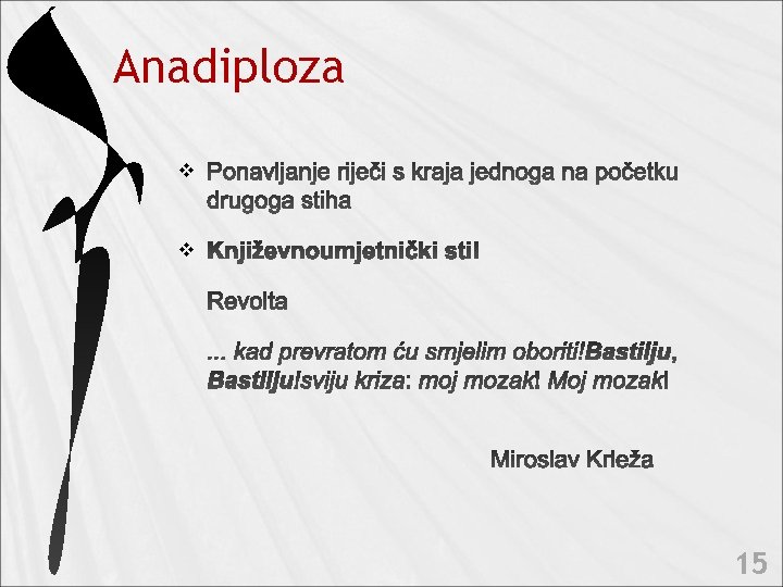 Anadiploza v v 15 