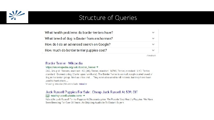 Structure of Queries 