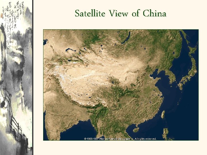 Satellite View of China 