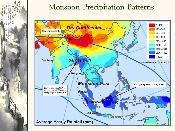 Monsoon Precipitation Patterns 