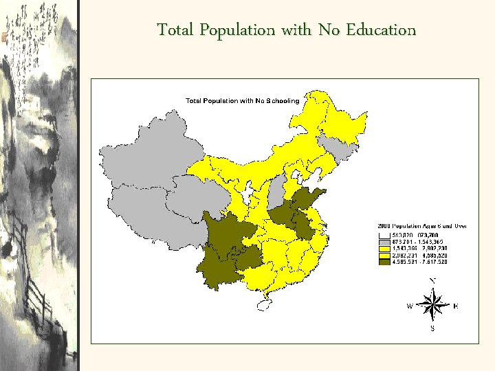 Total Population with No Education 