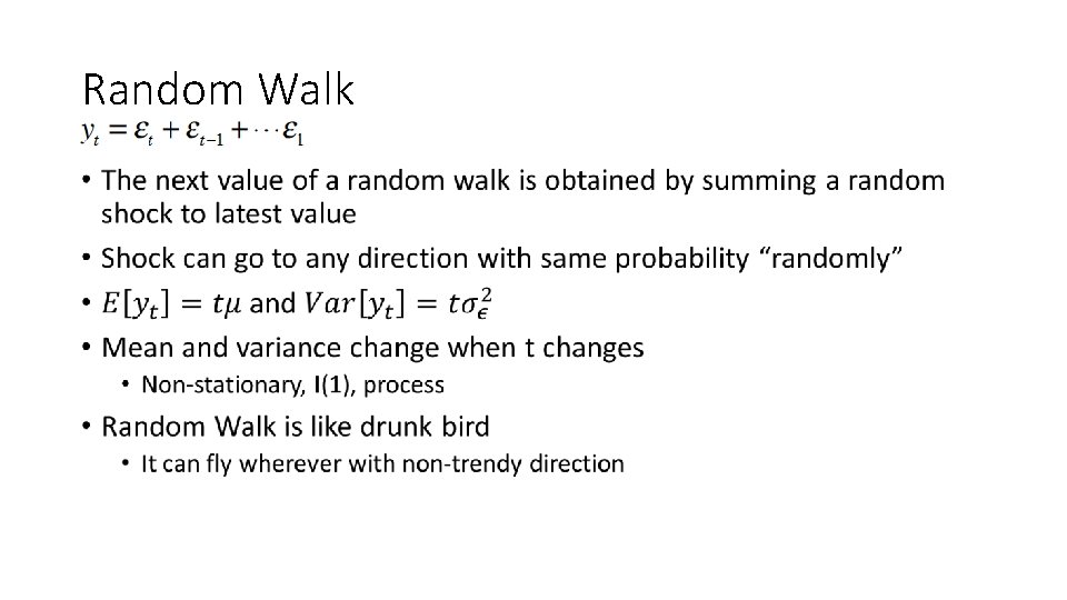 Random Walk • 