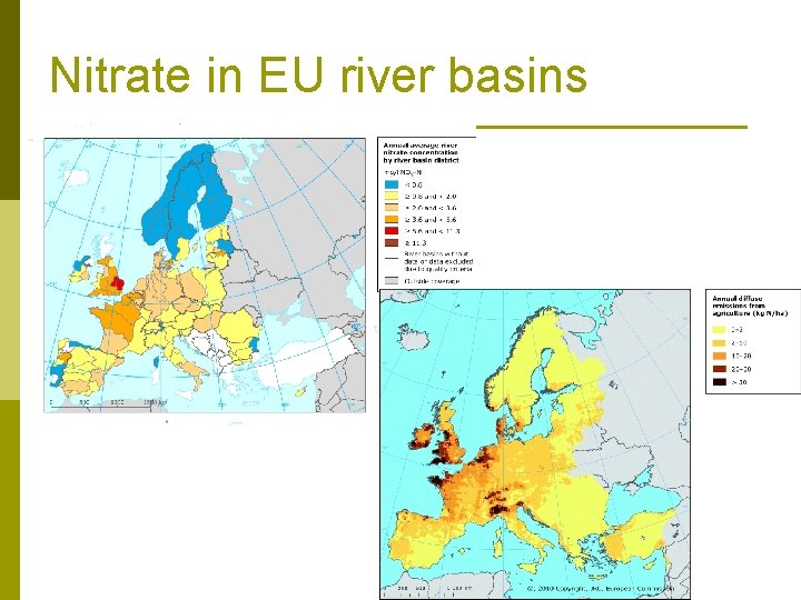 Nitrate in EU river basins 