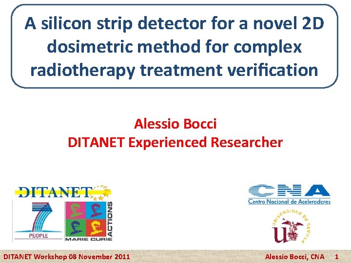 A silicon strip detector for a novel 2 D dosimetric method for complex radiotherapy