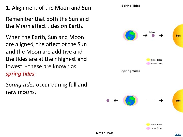 1. Alignment of the Moon and Sun Remember that both the Sun and the