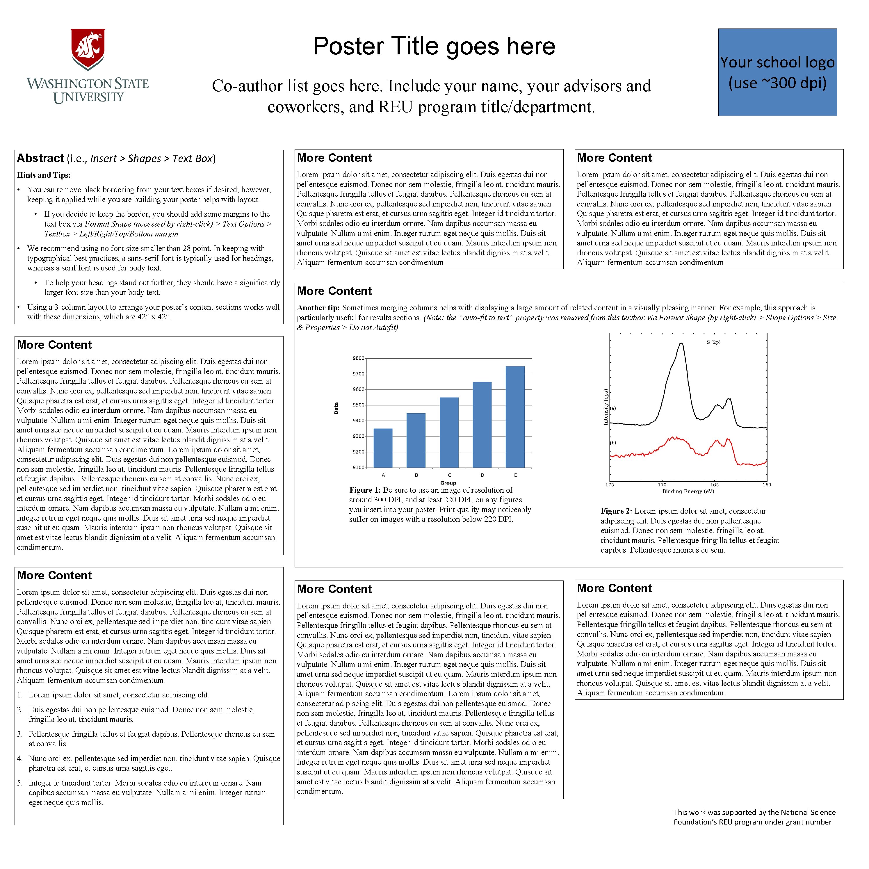 Poster Title goes here Co-author list goes here. Include your name, your advisors and