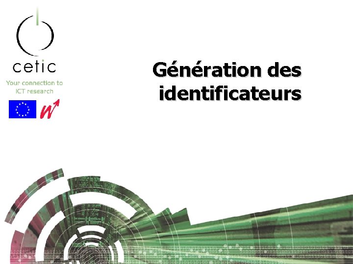 Génération des identificateurs 