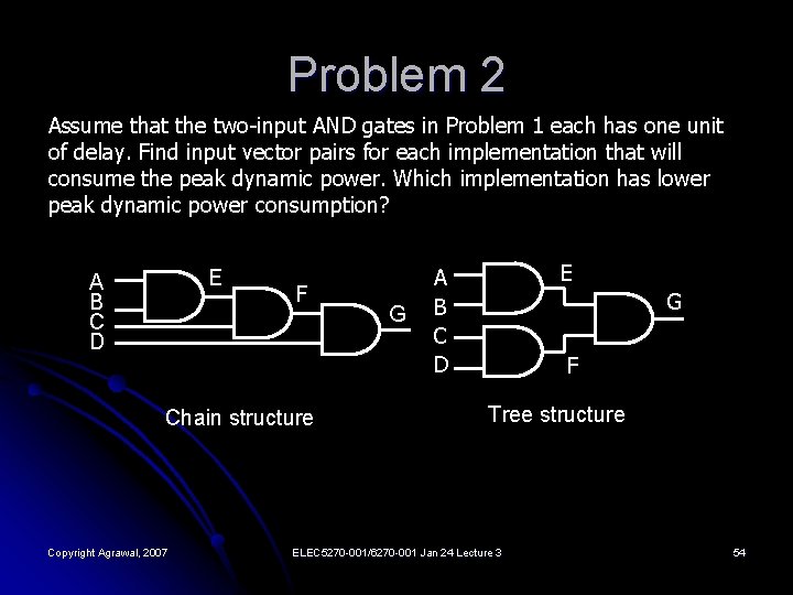 Problem 2 Assume that the two-input AND gates in Problem 1 each has one