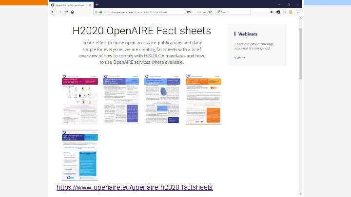 https: //www. openaire. eu/openaire-h 2020 -factsheets 