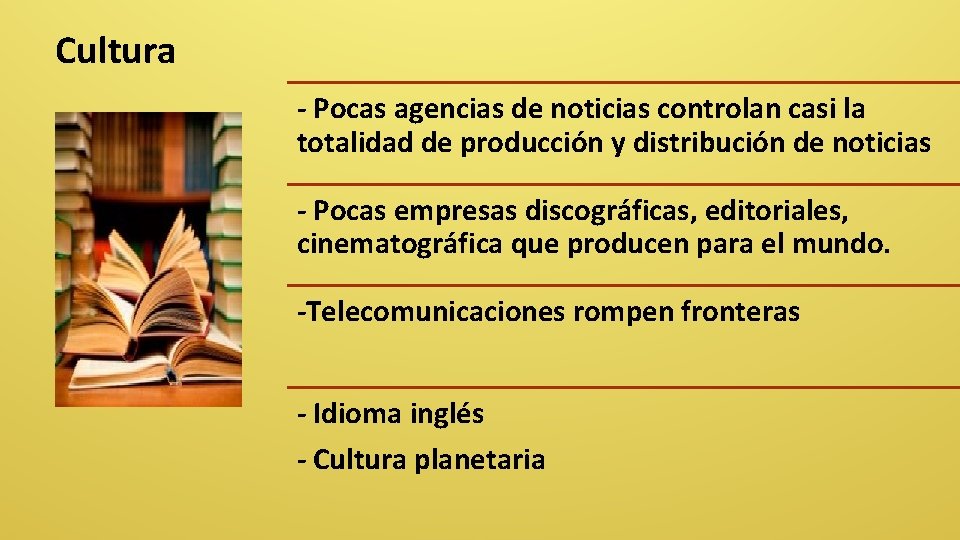 Cultura - Pocas agencias de noticias controlan casi la totalidad de producción y distribución