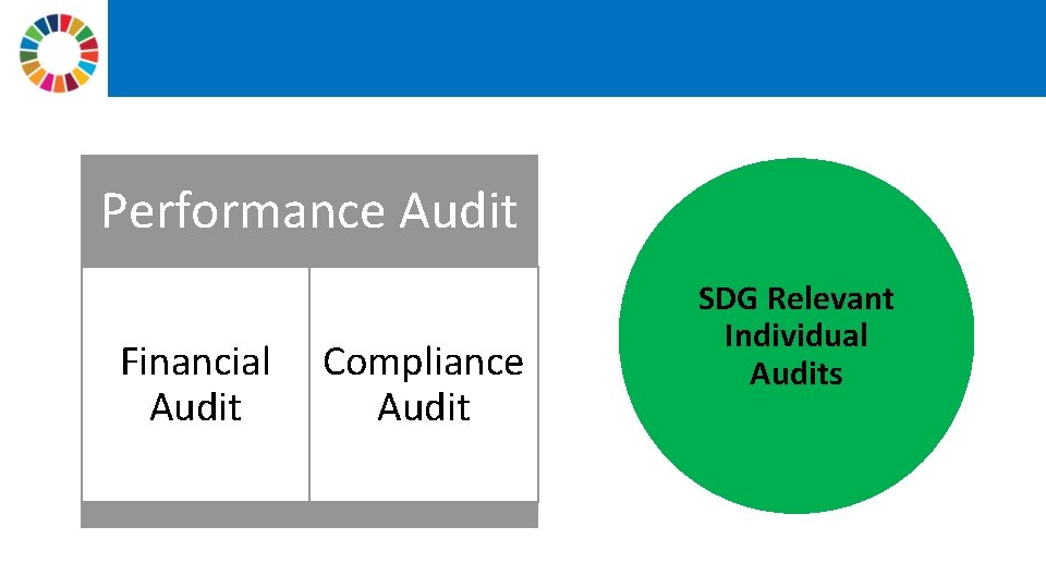 Performance Audit Financial Audit Compliance Audit SDG Relevant Individual Audits 