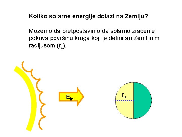 Koliko solarne energije dolazi na Zemlju? Možemo da pretpostavimo da solarno zračenje pokriva površinu