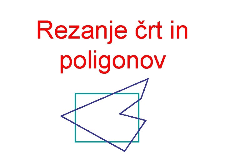 Rezanje črt in poligonov 