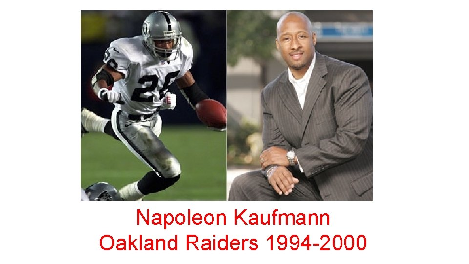 Napoleon Kaufmann Oakland Raiders 1994 -2000 