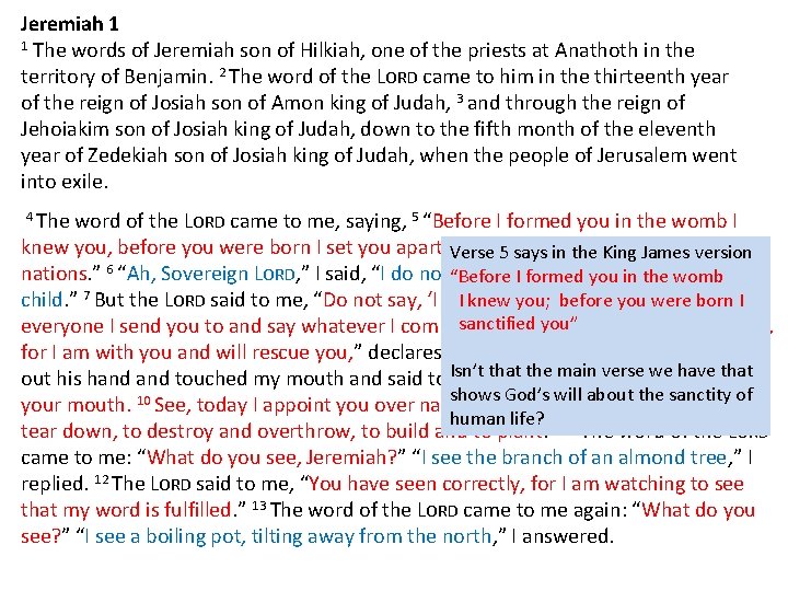 Jeremiah 1 1 The words of Jeremiah son of Hilkiah, one of the priests