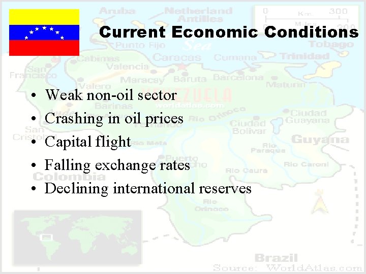 Current Economic Conditions • • • Weak non-oil sector Crashing in oil prices Capital
