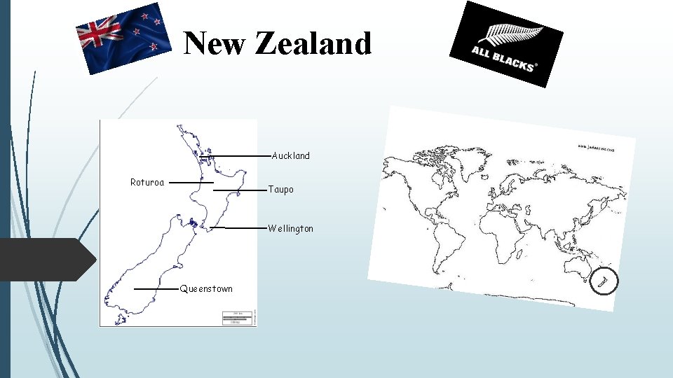 New Zealand Auckland Roturoa Taupo Wellington Queenstown 