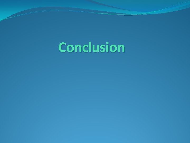 Conclusion 