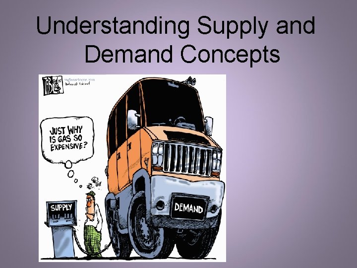 Understanding Supply and Demand Concepts Understanding Supply and Demand Concepts