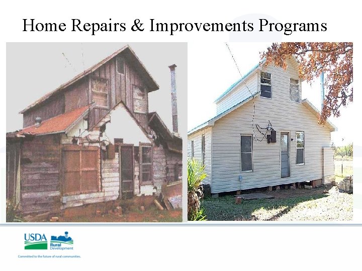 Home Repairs & Improvements Programs 