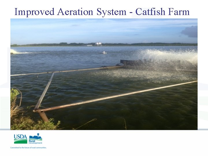 Improved Aeration System - Catfish Farm 