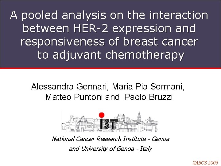 A pooled analysis on the interaction between HER-2 expression and responsiveness of breast cancer