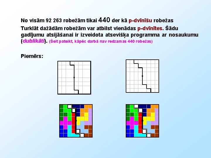 No visām 92 263 robežām tikai 440 der kā p-dvīnīšu robežas Turklāt dažādām robežām