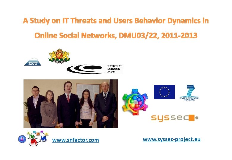 A Study on IT Threats and Users Behavior Dynamics in Online Social Networks, DMU A Study on IT Threats and Users Behavior Dynamics in Online Social Networks, DMU