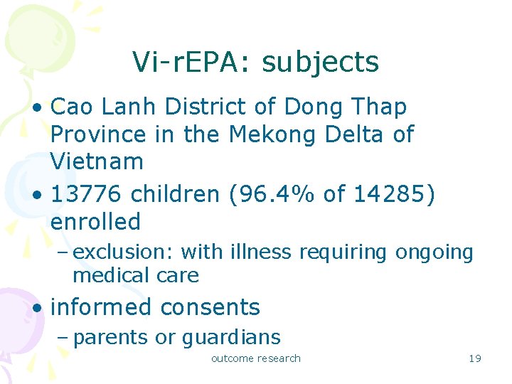 Vi-r. EPA: subjects • Cao Lanh District of Dong Thap Province in the Mekong