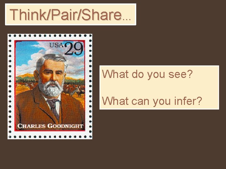 Think/Pair/Share… What do you see? What can you infer? 