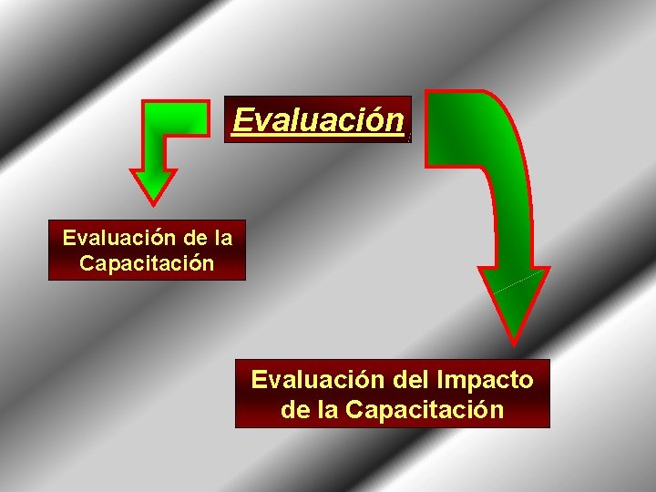 Evaluación de la Capacitación Evaluación del Impacto de la Capacitación 