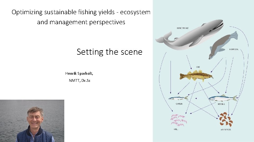 Optimizing sustainable fishing yields - ecosystem and management perspectives Setting the scene Henrik Sparholt,