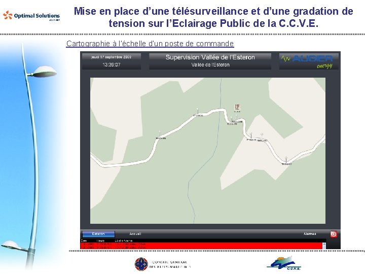 Mise en place d’une télésurveillance et d’une gradation de tension sur l’Eclairage Public de