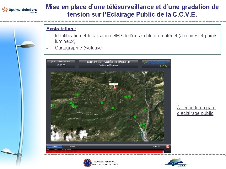 Mise en place d’une télésurveillance et d’une gradation de tension sur l’Eclairage Public de
