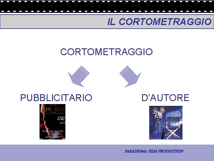 IL CORTOMETRAGGIO PUBBLICITARIO 21 - La comunicazione D’AUTORE PARADIGMA FILM PRODUCTION 