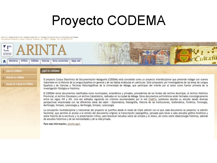 Proyecto CODEMA 