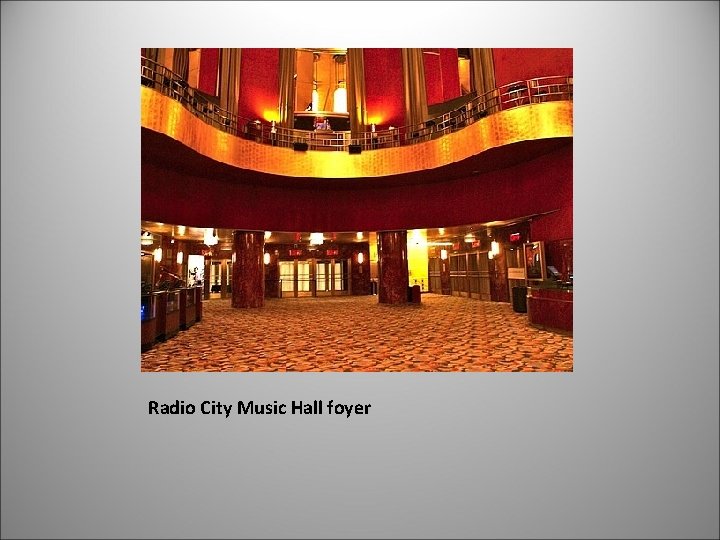 Radio City Music Hall foyer 