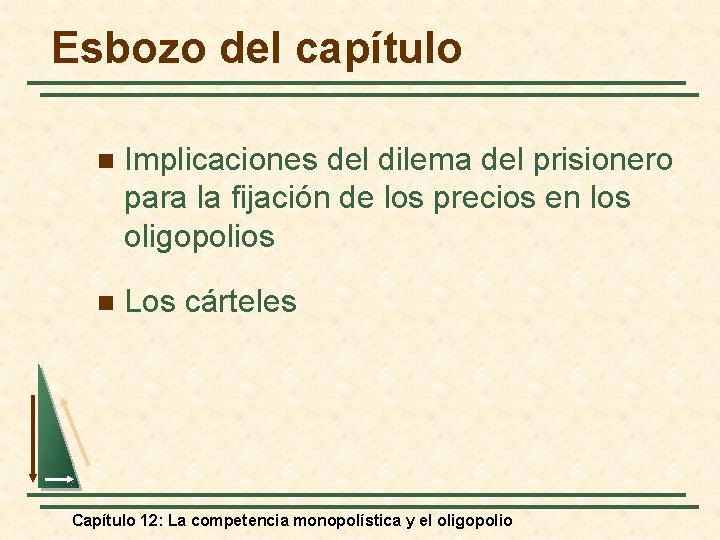 Esbozo del capítulo n Implicaciones del dilema del prisionero para la fijación de los