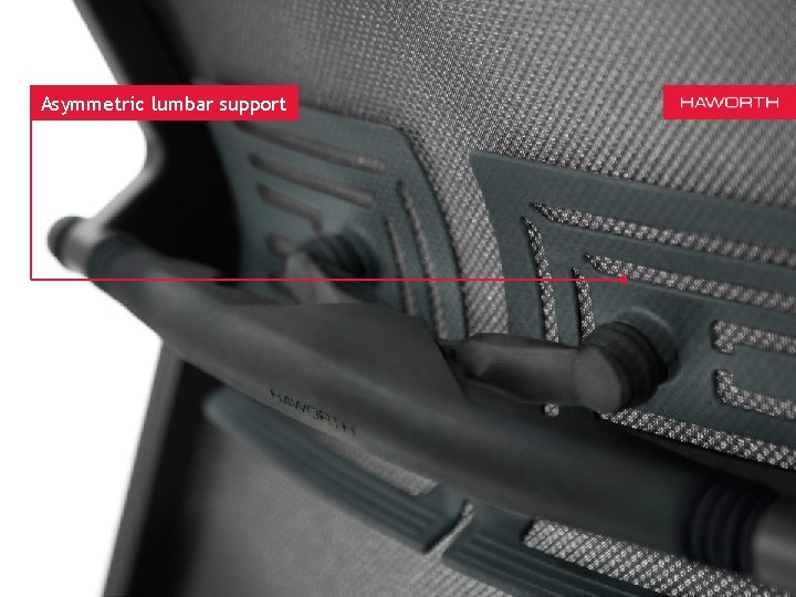 Asymmetric lumbar support 