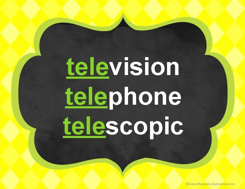 television telephone telescopic 