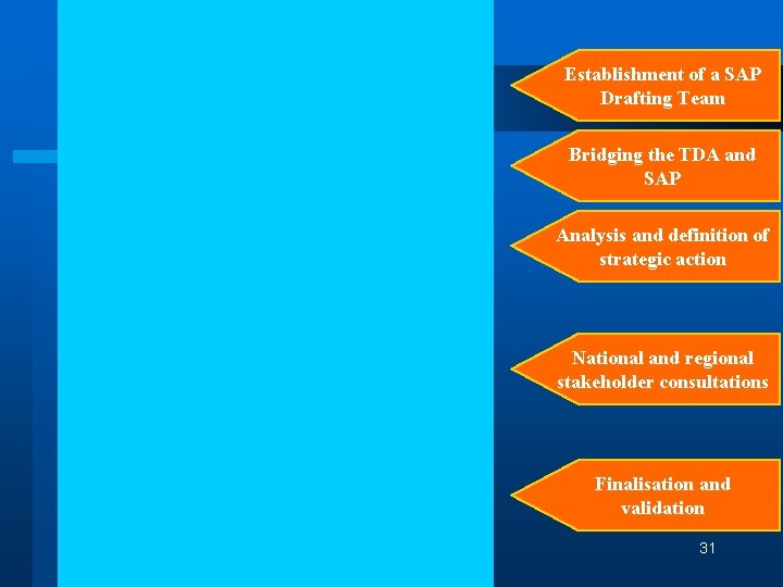 Establishment of a SAP Drafting Team Bridging the TDA and SAP Analysis and definition