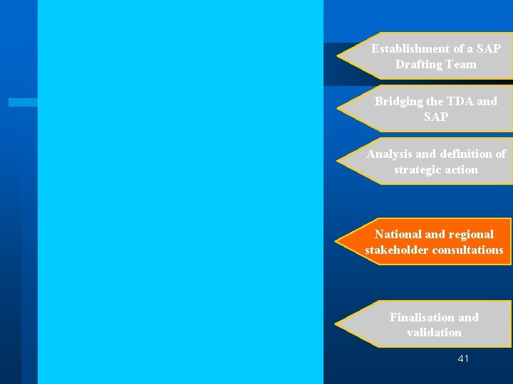 Establishment of a SAP Drafting Team Bridging the TDA and SAP Analysis and definition