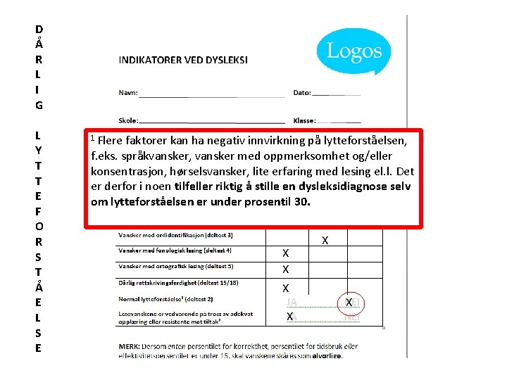 D Å R L I G L Y T T E F O R