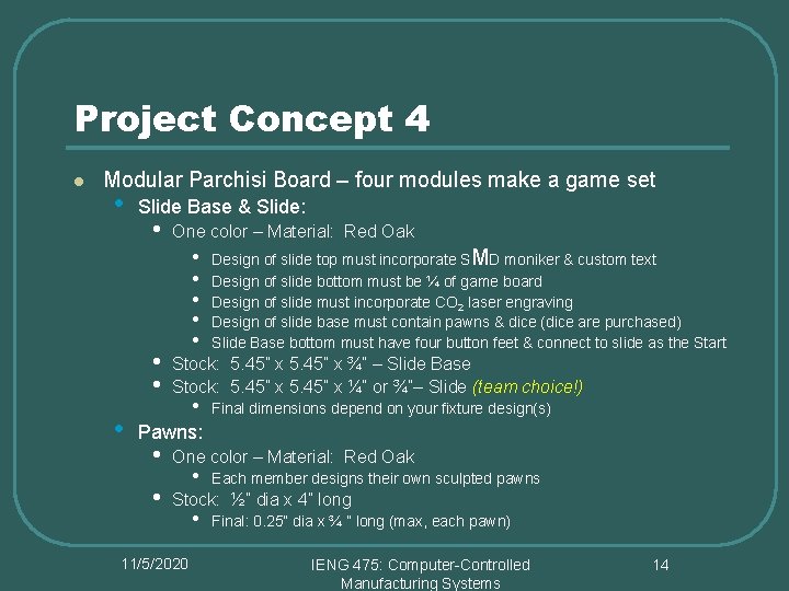 Project Concept 4 l Modular Parchisi Board – four modules make a game set