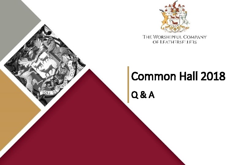 Common Hall 2018 Q&A 