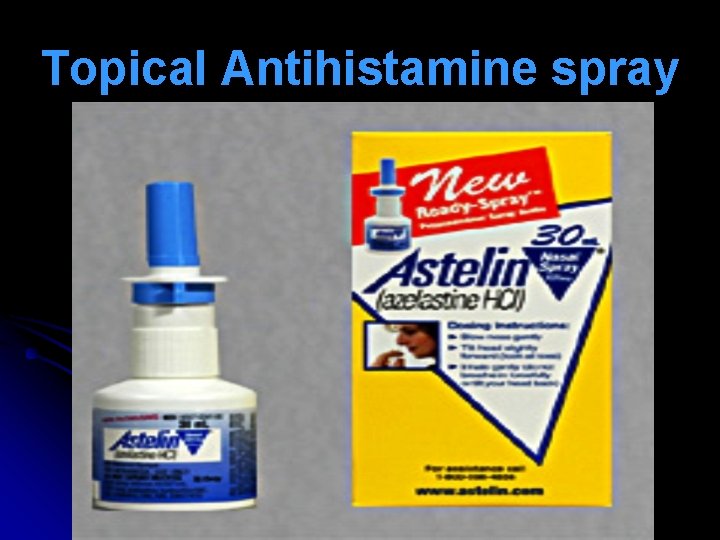 Topical Antihistamine spray 