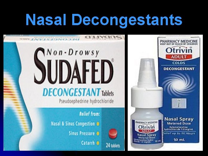 Nasal Decongestants 